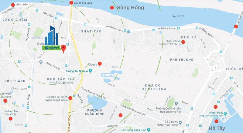 Bản đồ vị trí chung cư Ecohome 3