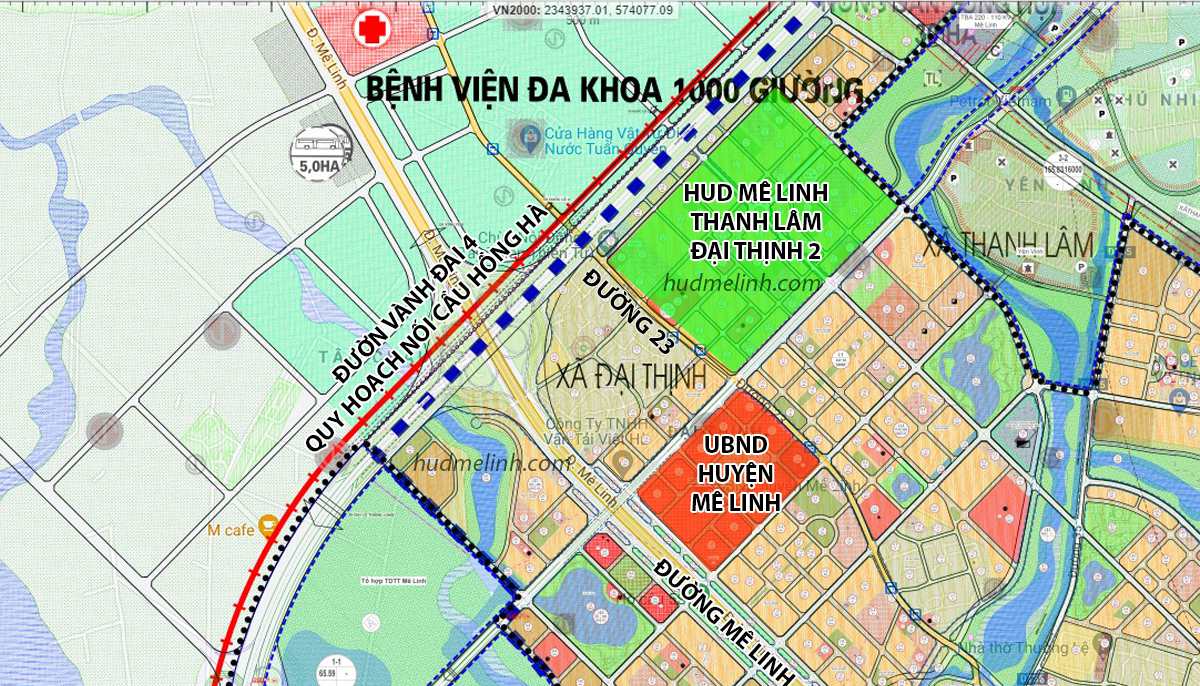Giá bán dự án HUD Mê Linh Central