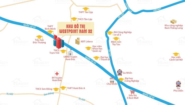 Vị trí  West Point - Nam 32 