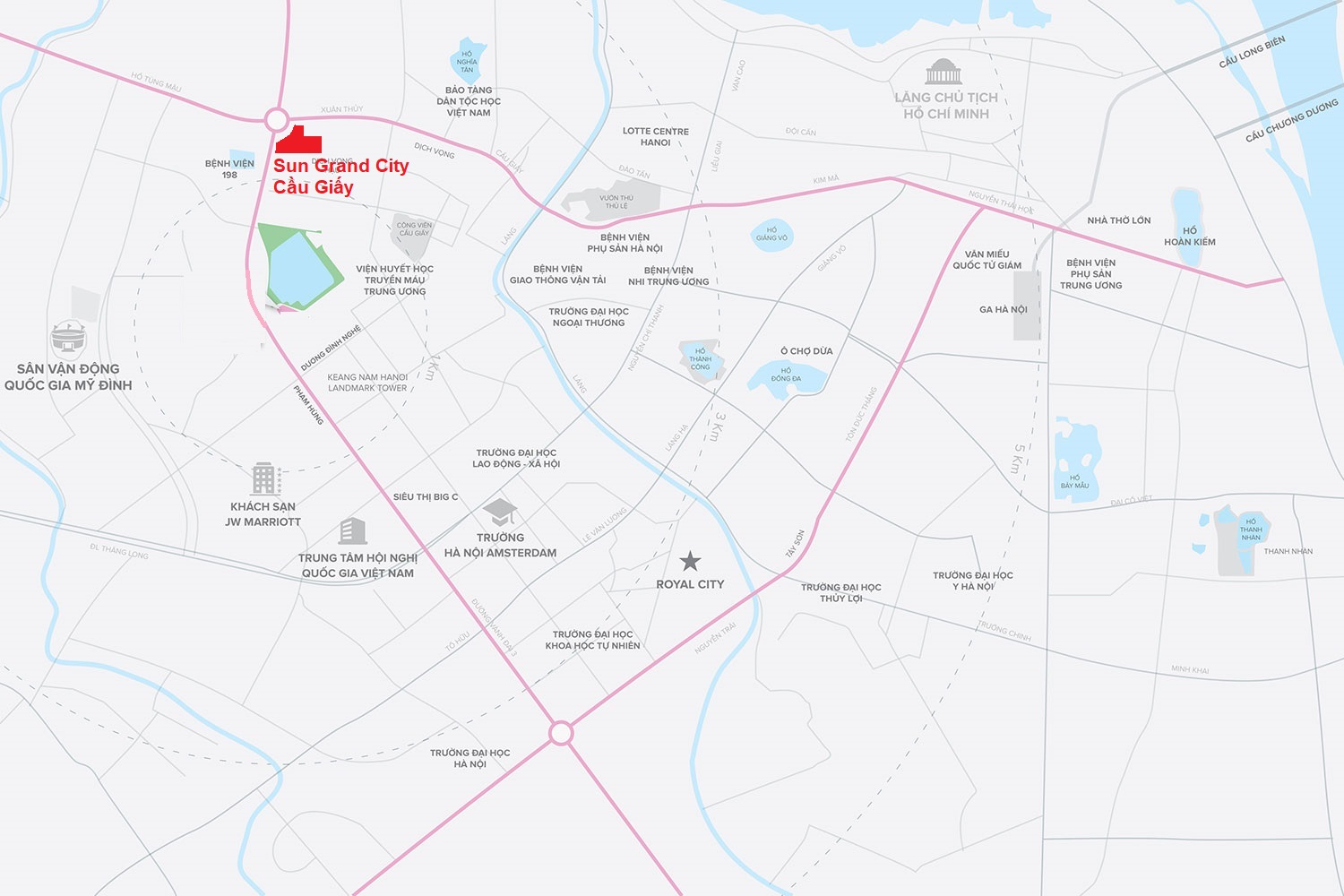 Vị Trí dự án CTX Cầu Giấy