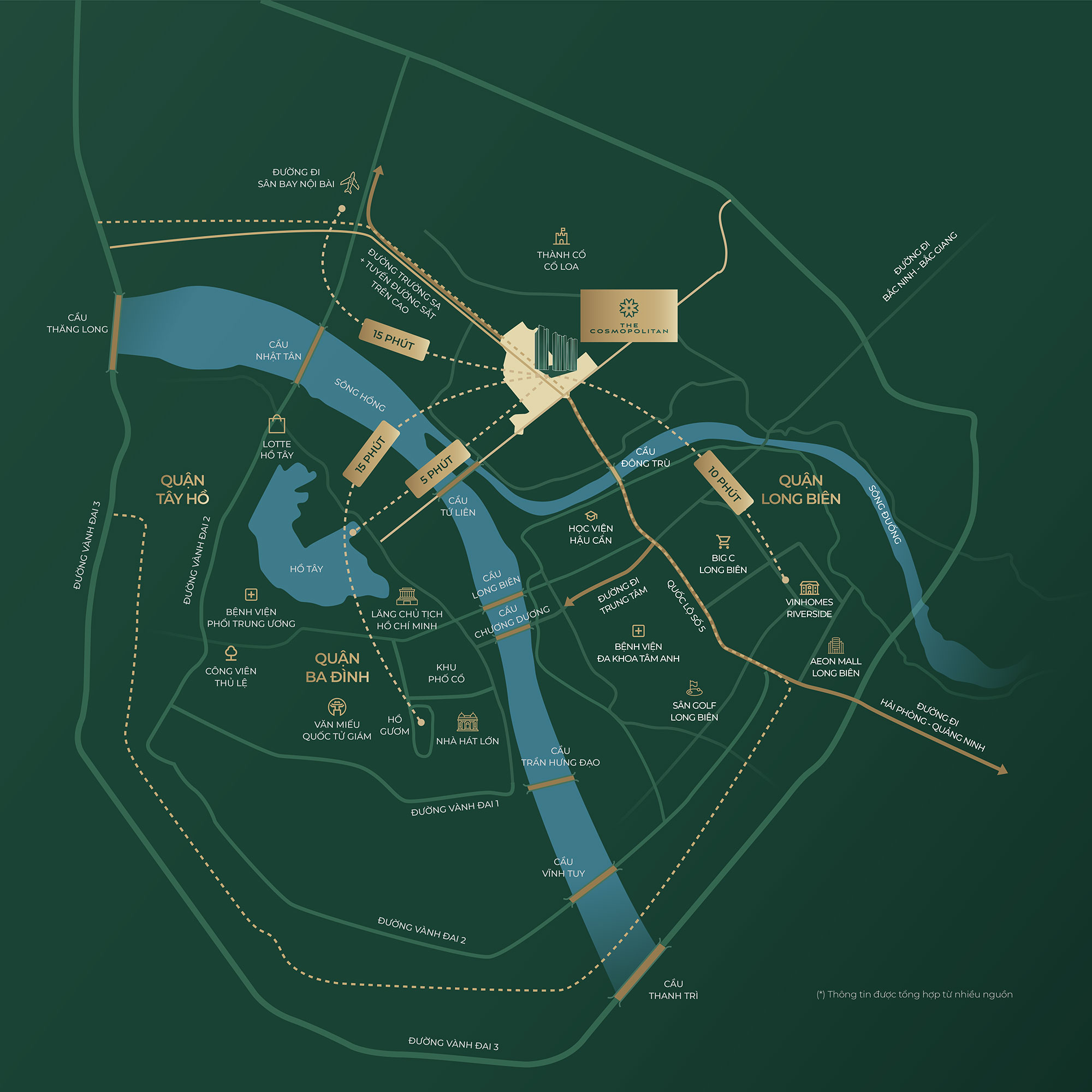 Vị trí The Cosmopolitan Vinhomes Global Gate Cổ Loa