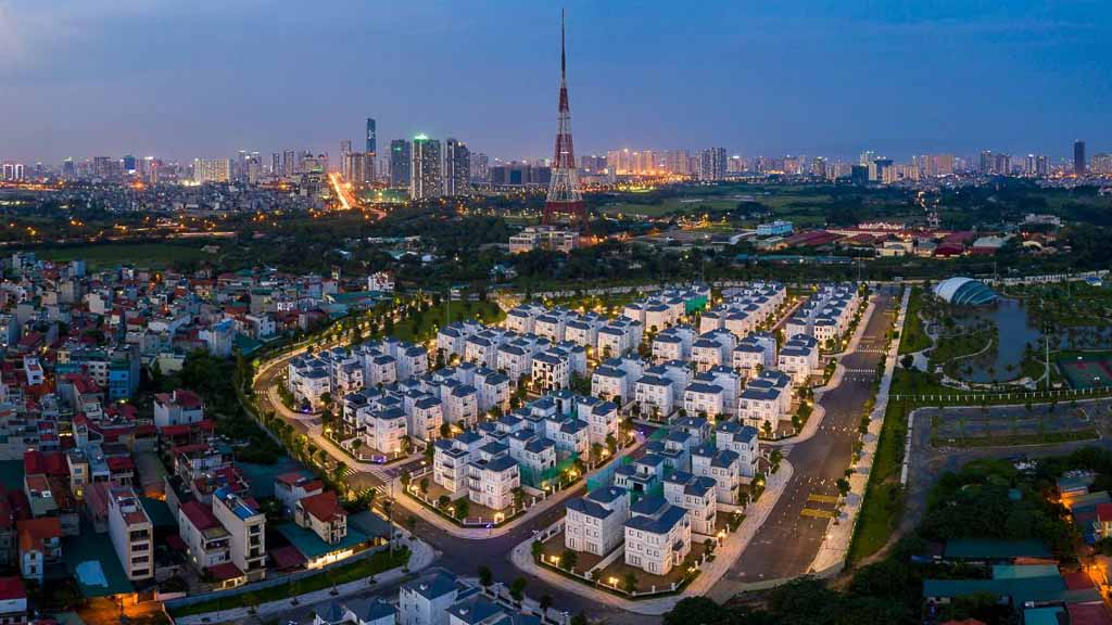 Đường đến dự án Vinhomes Green Villas