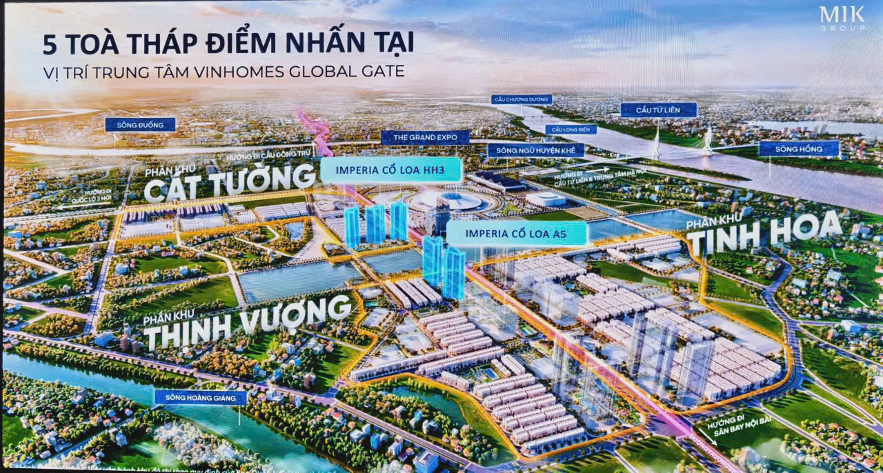 Bán căn hộ 3 phòng ngủ Imperia Cổ Loa