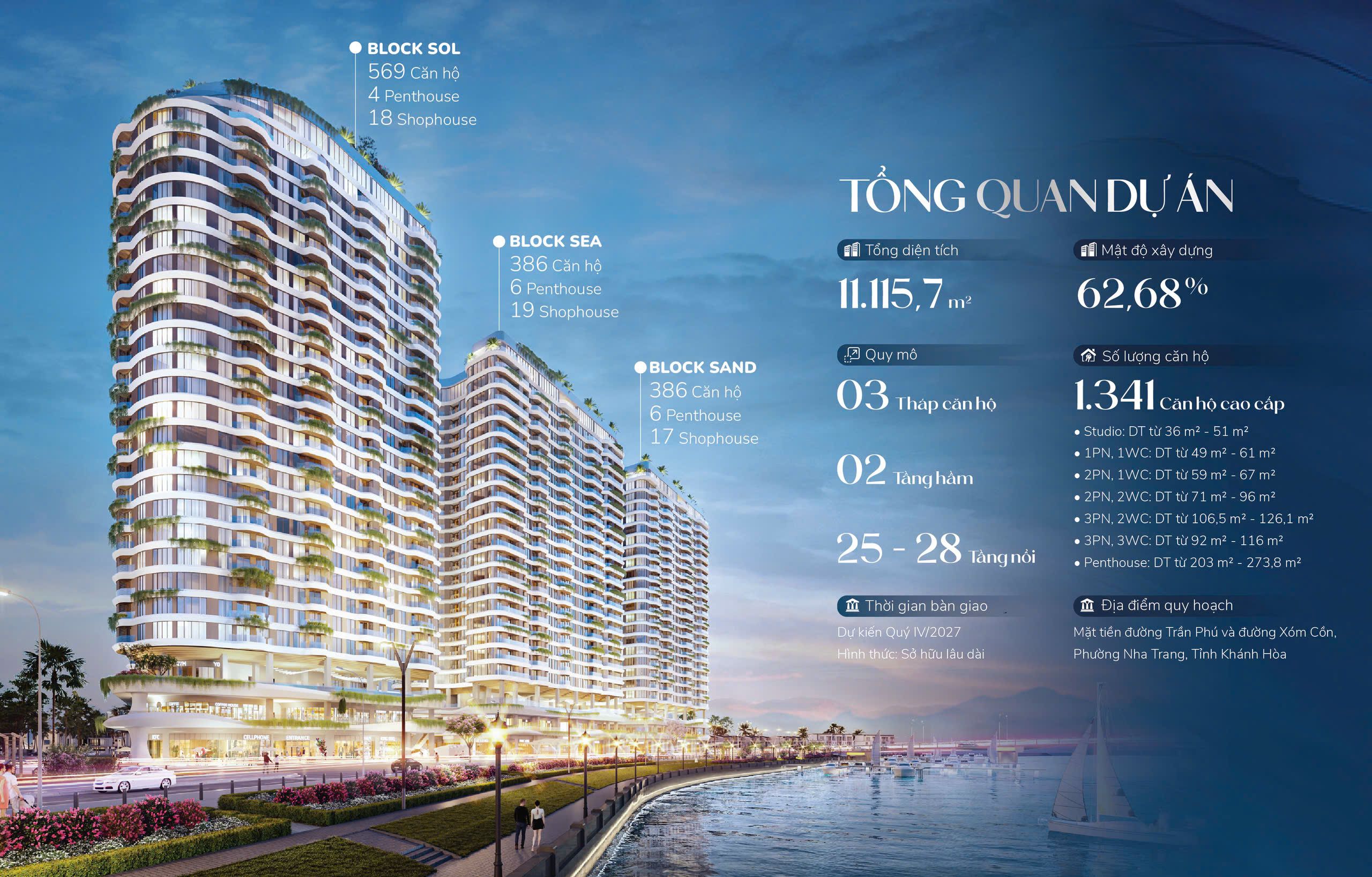 Tổng quan Welltone Luxury Residence Nha Trang định hình chuẩn căn hộ cao cấp ven biển