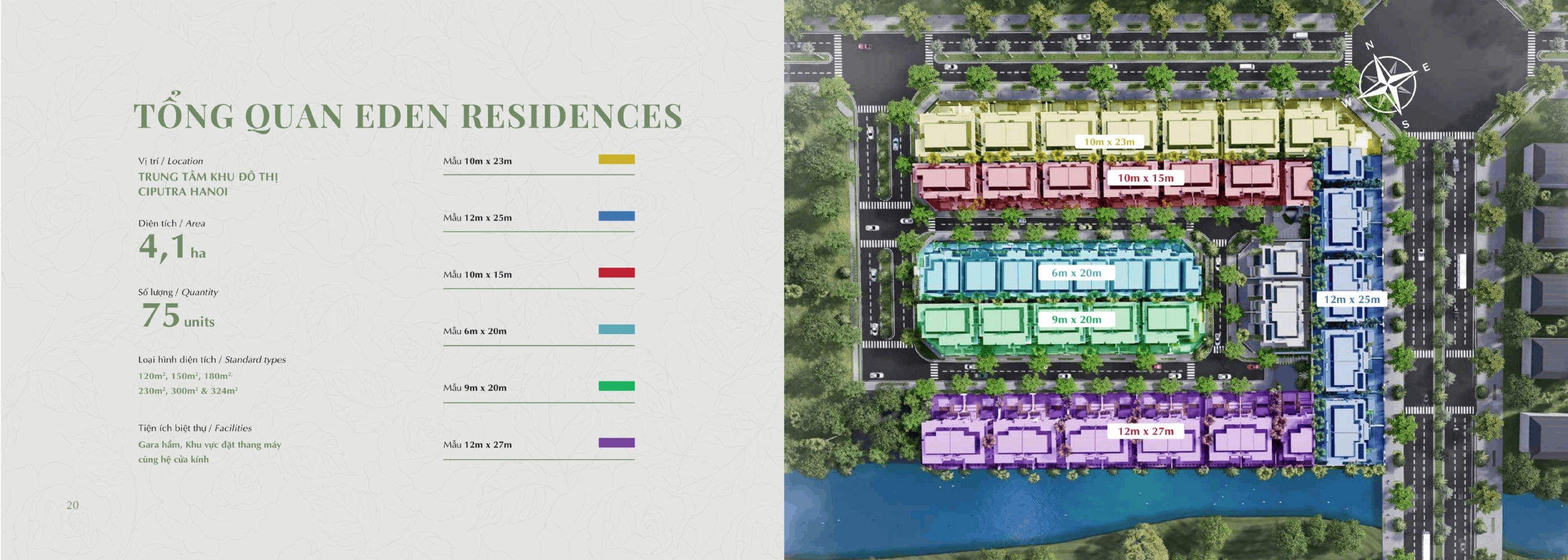 Tổng quan dự án Eden Residences khu P Ciputra, Tây Hồ, Hà Nội